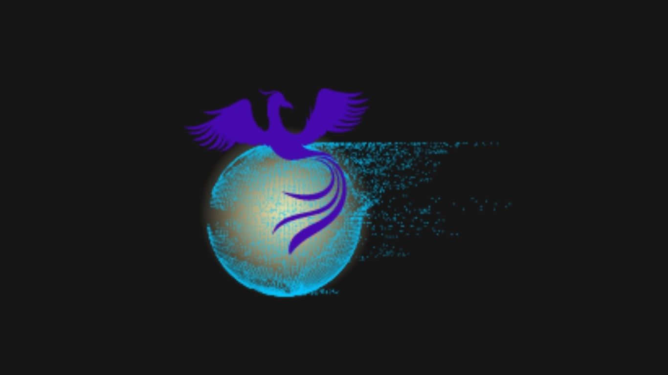 „Symbol eines Vogels über einer blauen Kugel – Sinnbild für Transformation und Verbindung im Verein.“