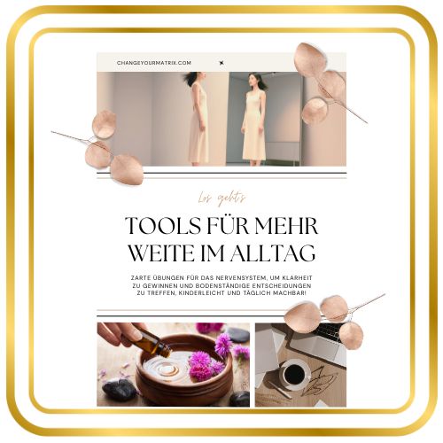 Cover „Tools für mehr Weite im Alltag“ – Heft 1 (PDF). Sanfte Praxis für Nervensystem & Klarheit, Sofort-Download