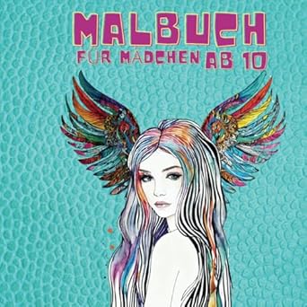 Malbuch mit weiblicher Archetypenfigur und Flügeln – kreatives Ausmalbuch zur Arbeit mit inneren Anteilen und Archetypen